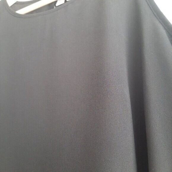 DIVIDED by H&M Asymmetrical Tank Top Scoop Neck Black Sz 2 - Picture 7 of 12